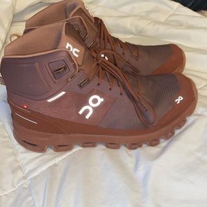 On cloudrock waterproof hiking shoe